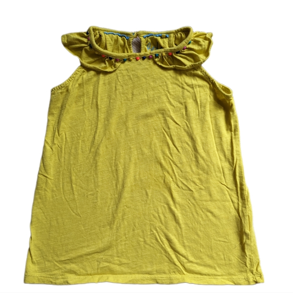 Girls Boden Yellow sleeveless shirt, size 9-10Y